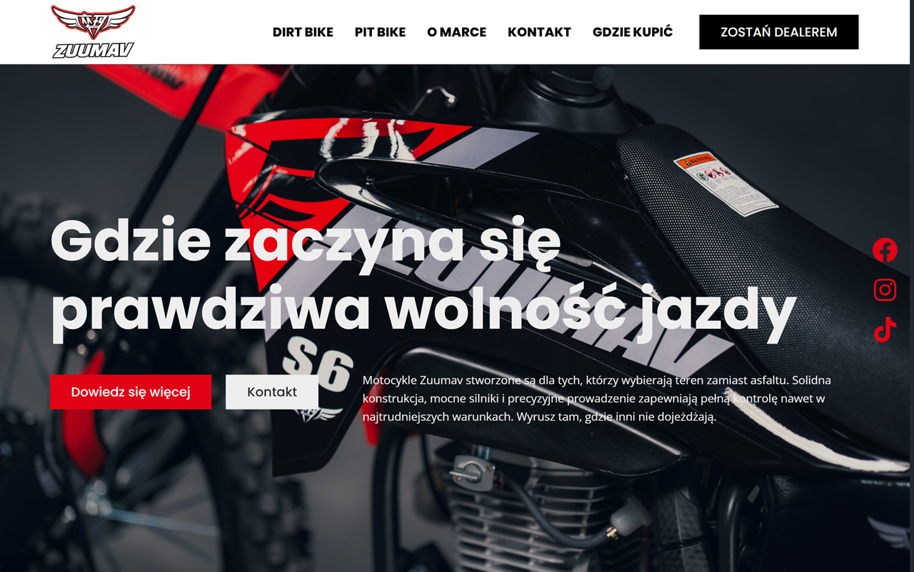 Zuumav - motocykle terenowe cover