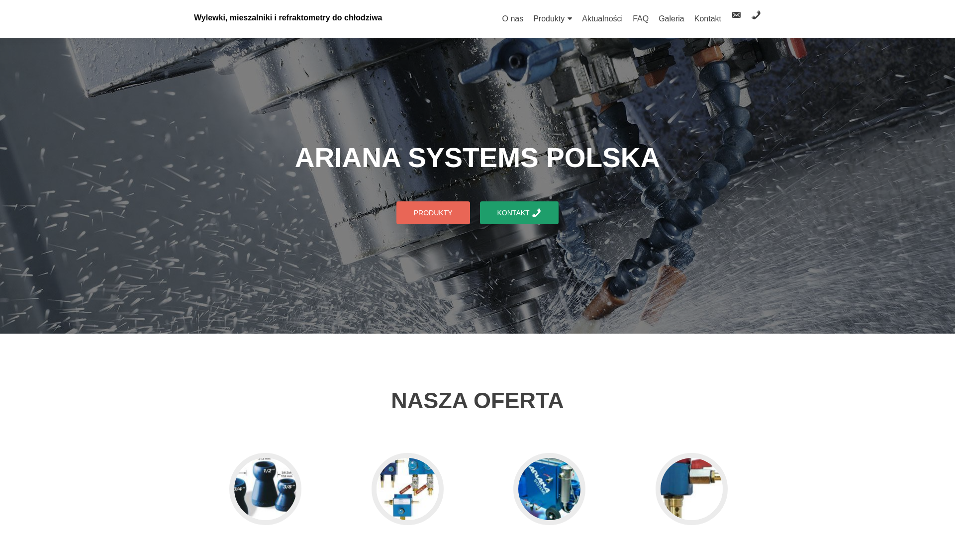 Ariana - Wylewki, mieszalniki i refraktometry do chłodziwa cover