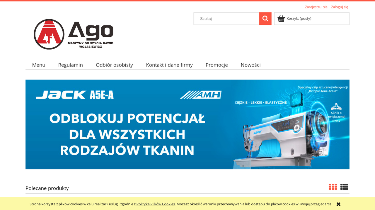 Maszyny do szycia | Sklep internetowy Ago Maszyny cover