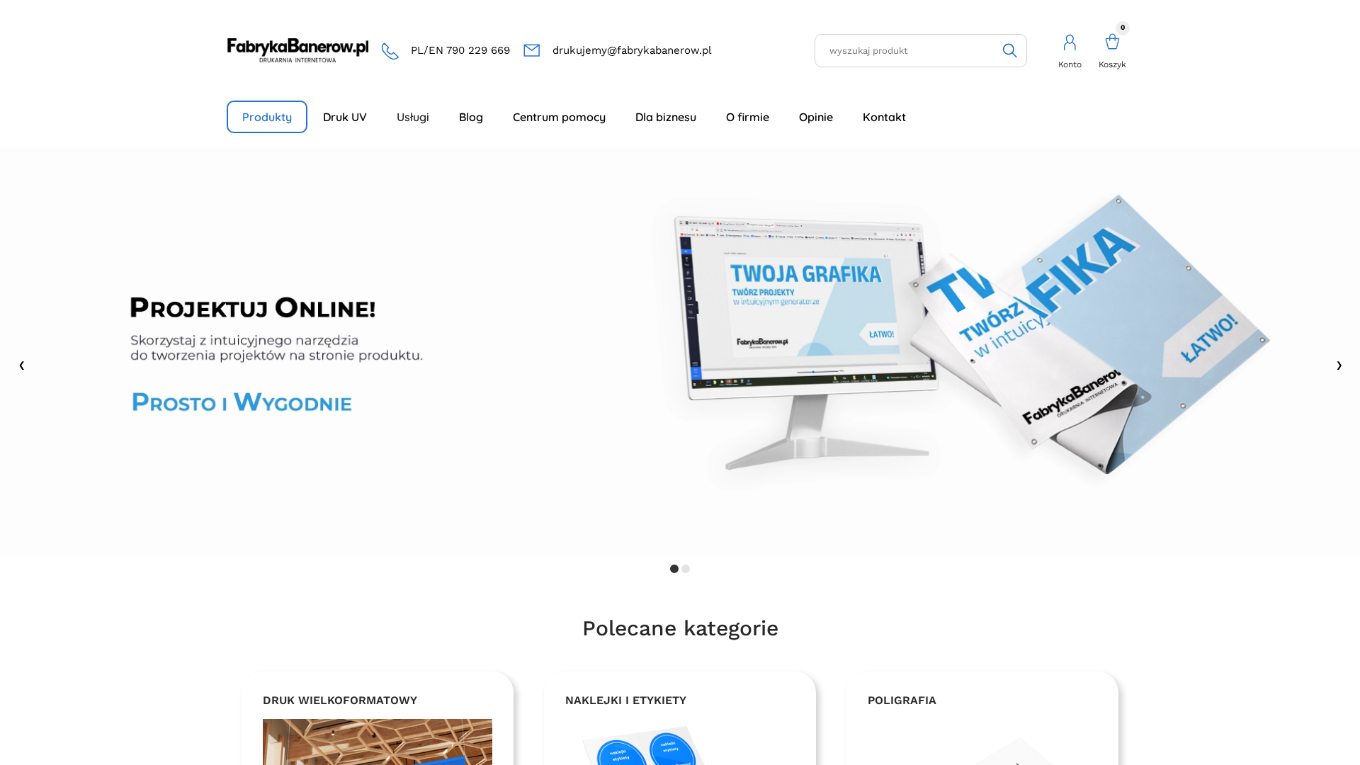 FabrykaBanerow.pl - drukarnia wielkoformatowa online cover
